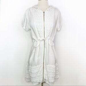 Monoreno Hooded  Zipper Dress